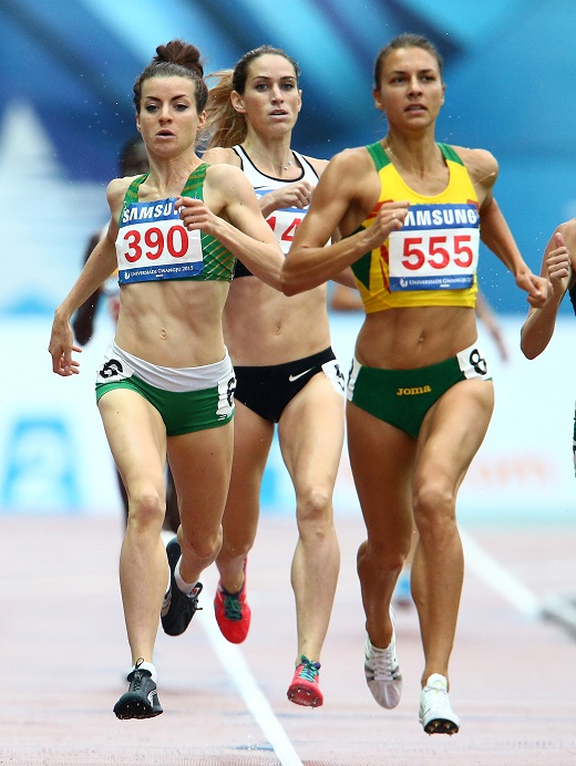 Team Ireland's Ciara Everard, UCD, (Kilkenny) competing in the Women's 800m at the World University Games ©INPHO/Cathal Noonan