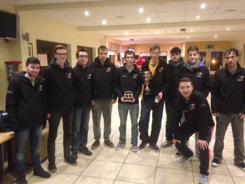 Dublin City University 2016-17 Student Sport Ireland Karting Team Championship Winners.