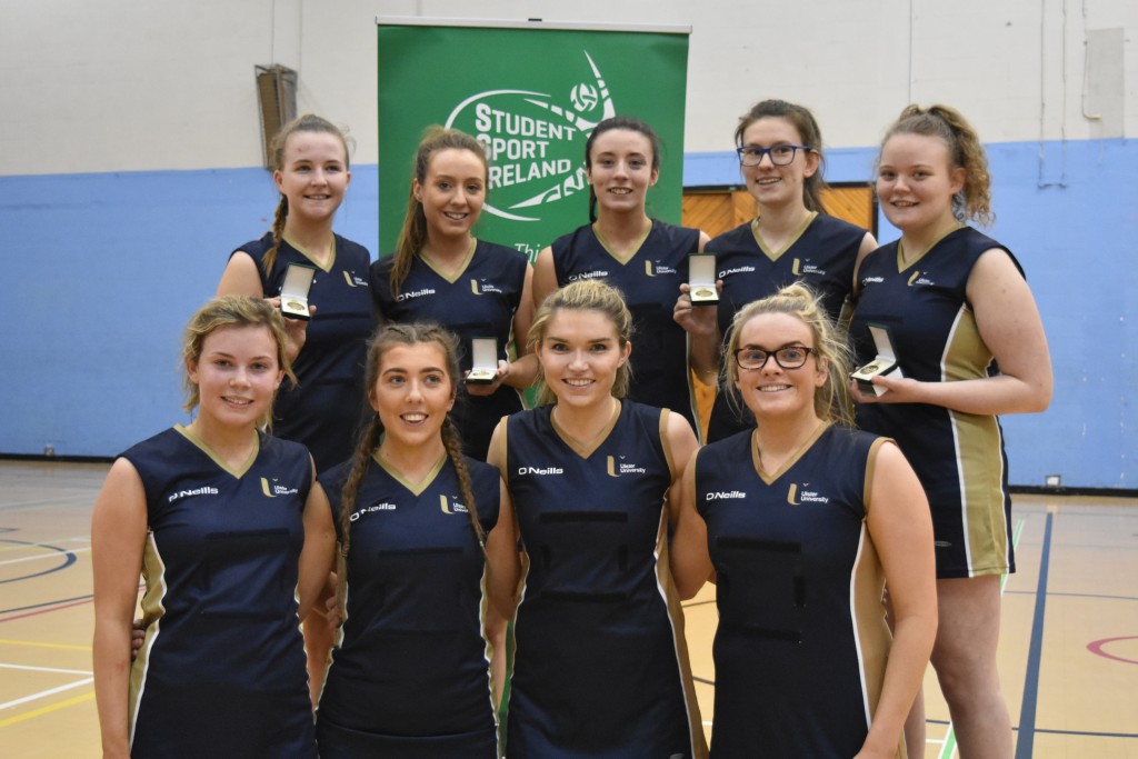 Ulster University Jordanstown Student Sport Ireland Netball Champions 2017-18