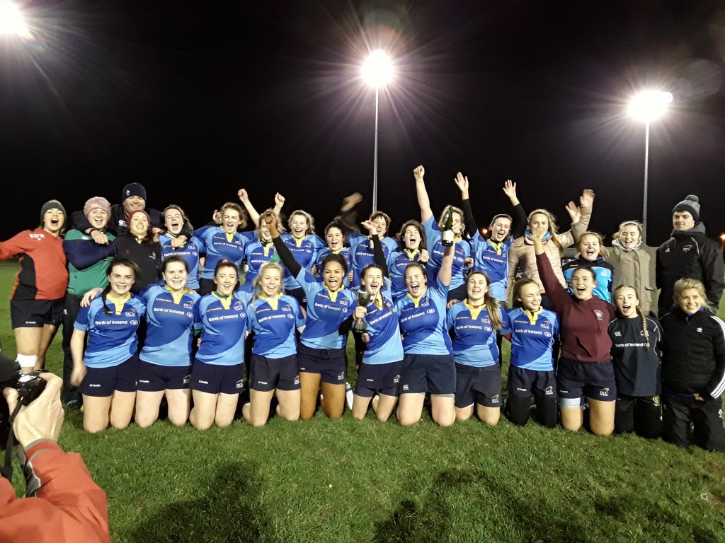 Dublin City University 2018-19 SSI/IRFU Women's Rugby Division 1 Champions. 